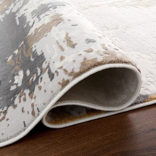 Veleka Gray Beige Painterly - U6016 - 5&