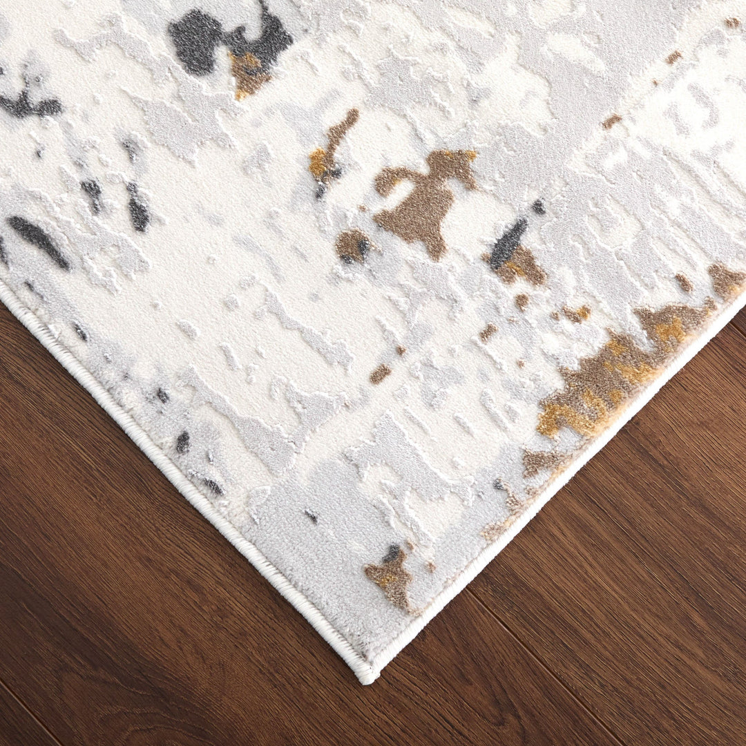 Veleka Gray Beige Painterly - U6016 - 10&