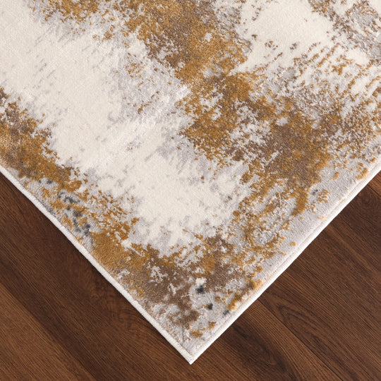 Veleka Gray Gold Painterly - U6017 - 3&