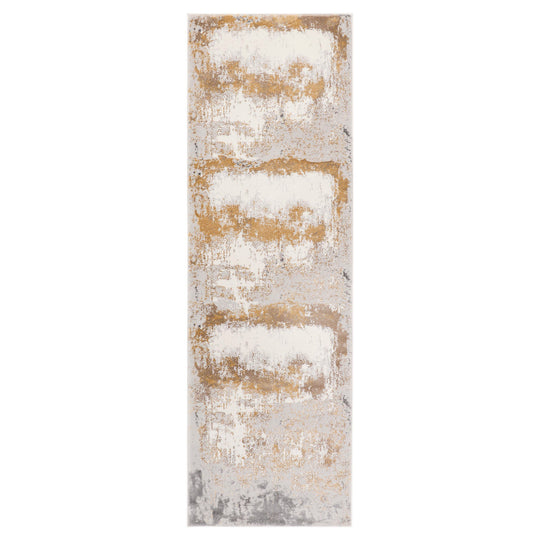 Veleka Gray Gold Painterly - U6017 - 3&