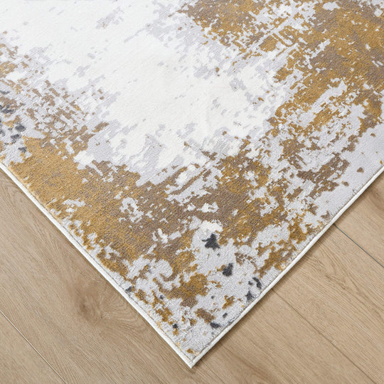 Veleka Gray Gold Painterly - U6017 - 5&