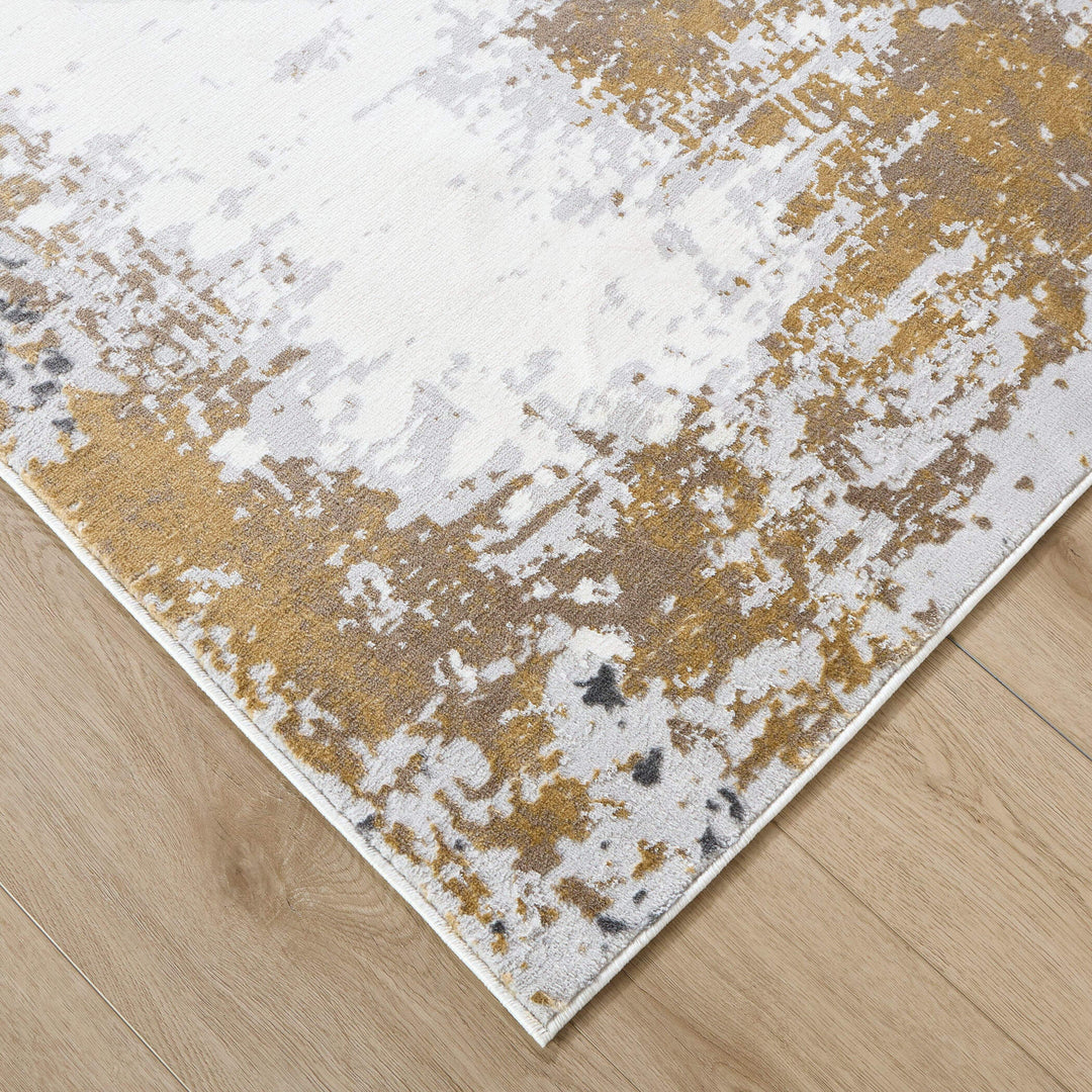 Veleka Gray Gold Painterly - U6017 - 7&