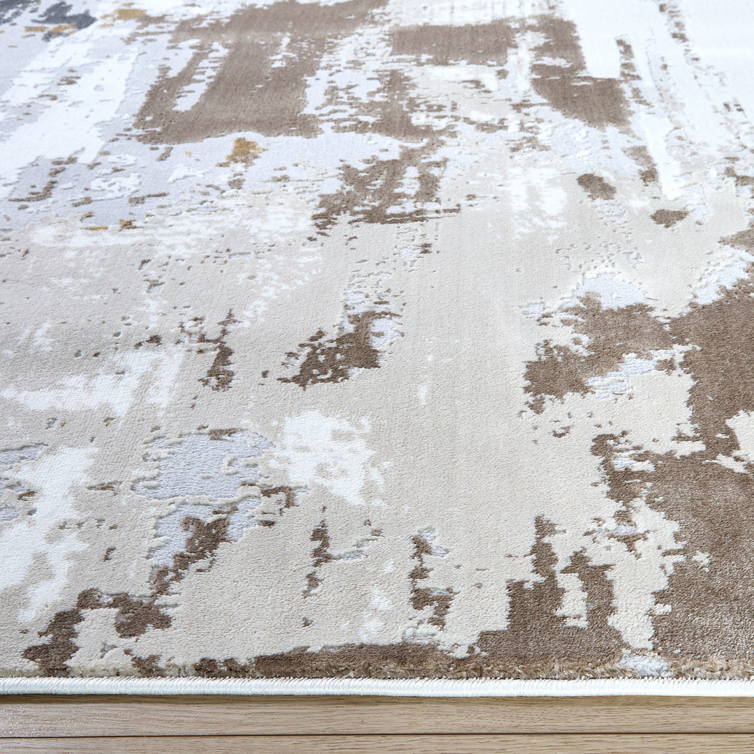 Veleka Gray Gold Painterly - U6018 - 10&