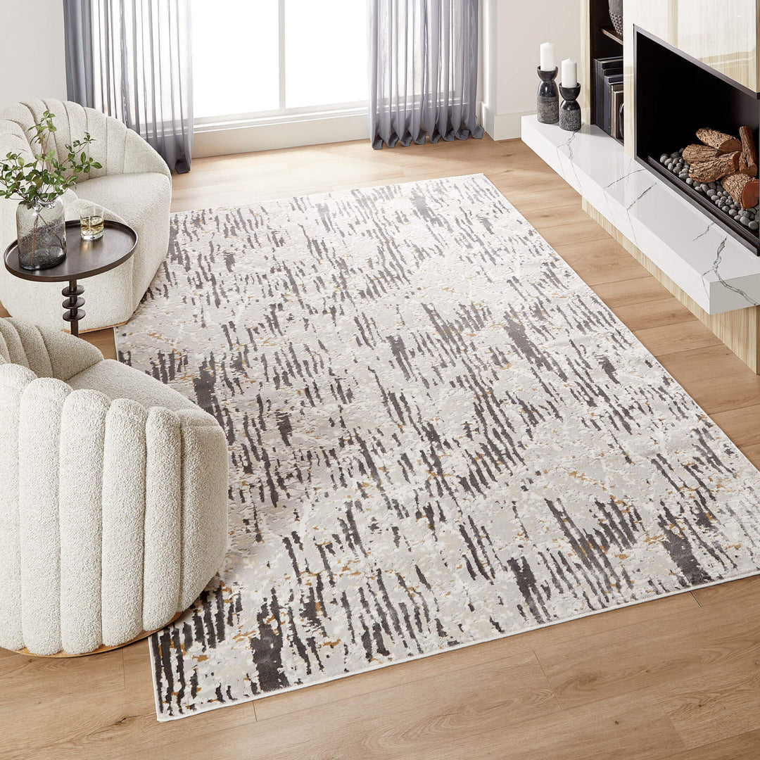 Veleka Gray Gold Stripe - U6019 - 7&