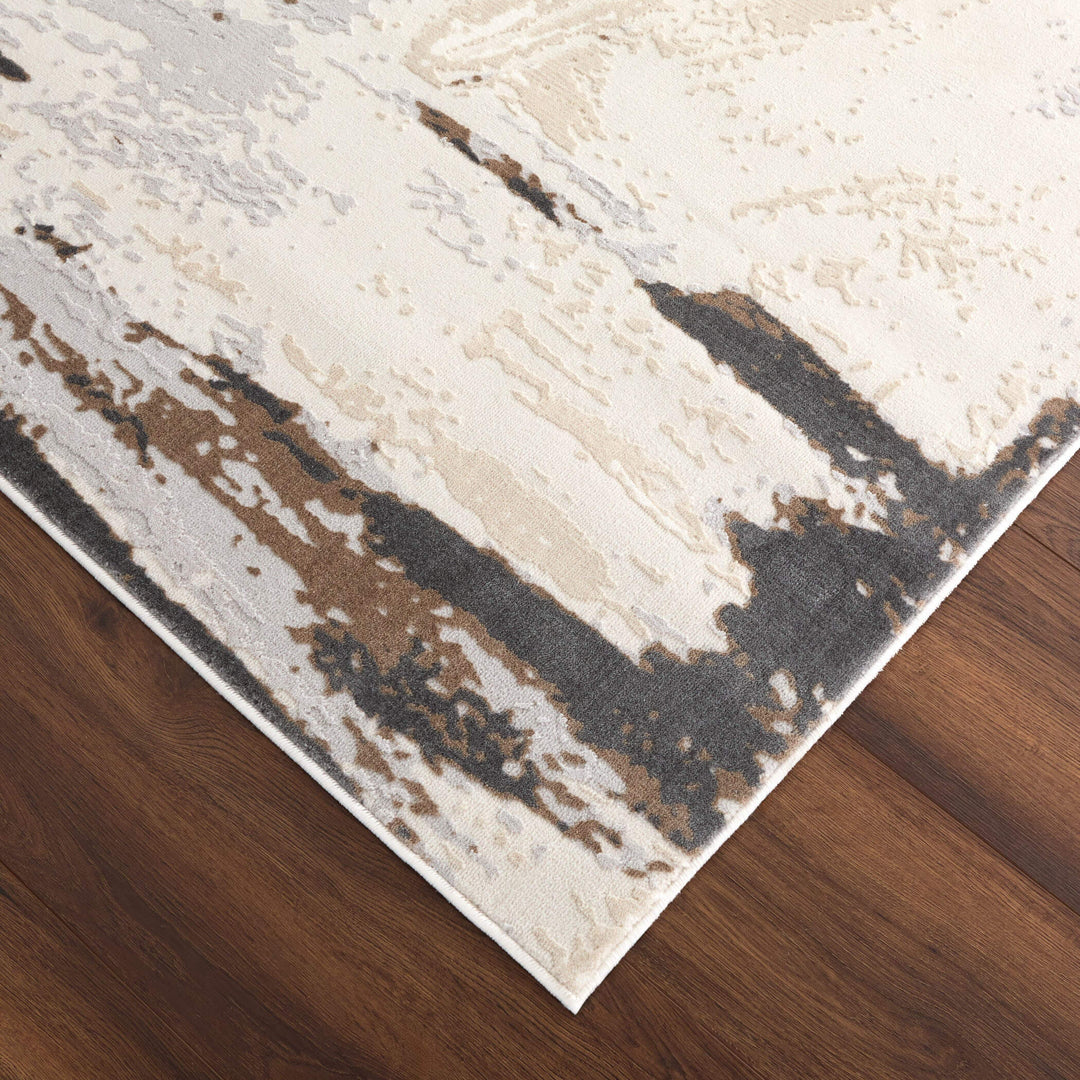 Veleka Gray Gold Brush Stroke - U6020 - 10&