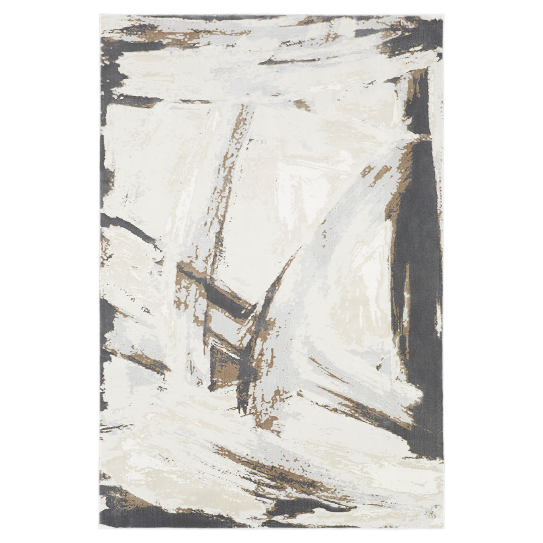 Veleka Gray Gold Brush Stroke - U6020 - 7&