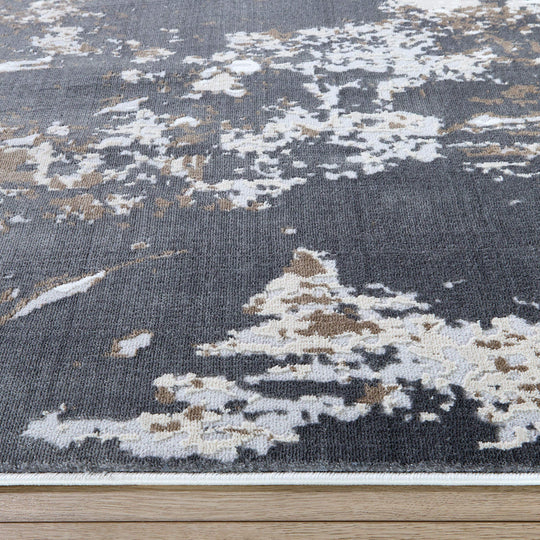 Veleka Gray Gold Painterly - U6021 - 10&