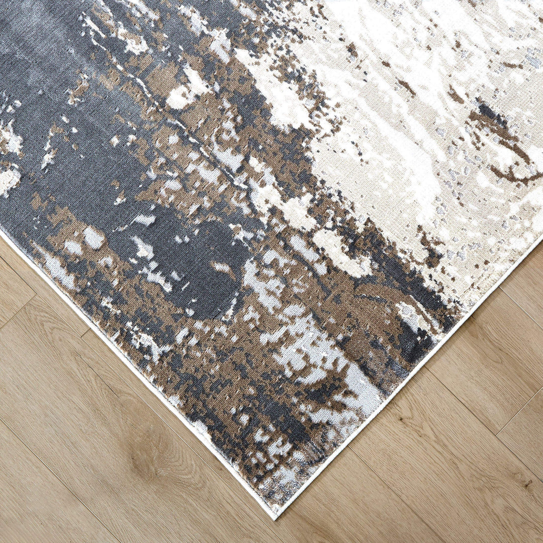 Veleka Gray Gold Painterly - U6021 - 5&