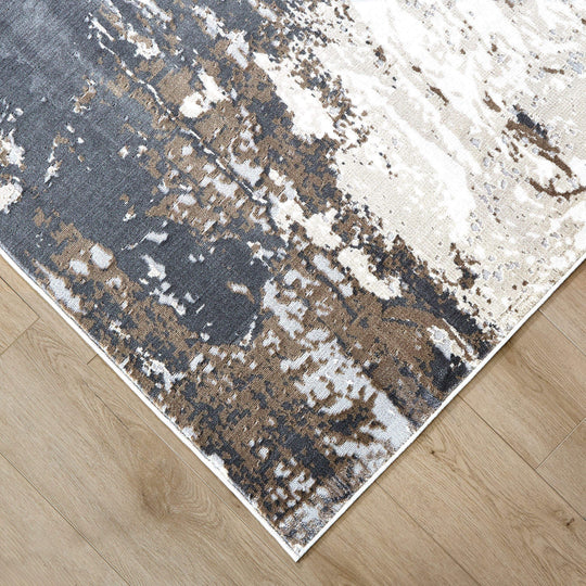 Veleka Gray Gold Painterly - U6021 - 5&