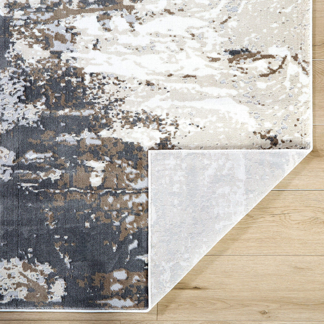Veleka Gray Gold Painterly - U6021 - 10&