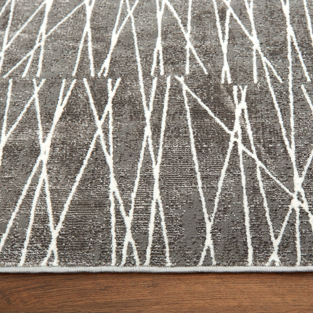 Livenza Gray Linear Geometric - U7007 - 5&