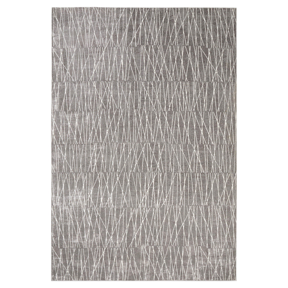 Livenza Gray Linear Geometric - U7007 - 3' x 8' Runner