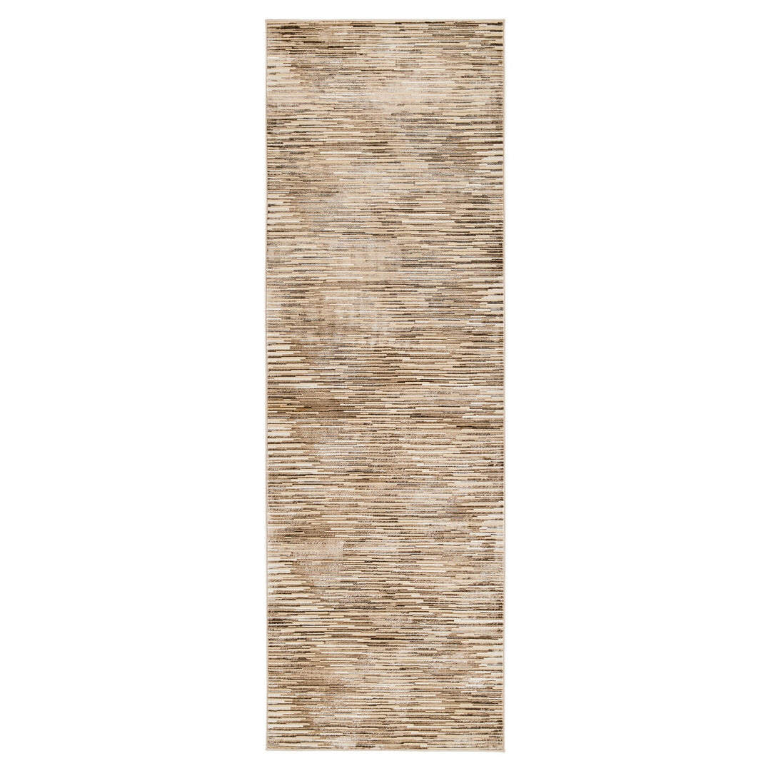 Rienz Brown Linear Geometric - U7014 - 3&