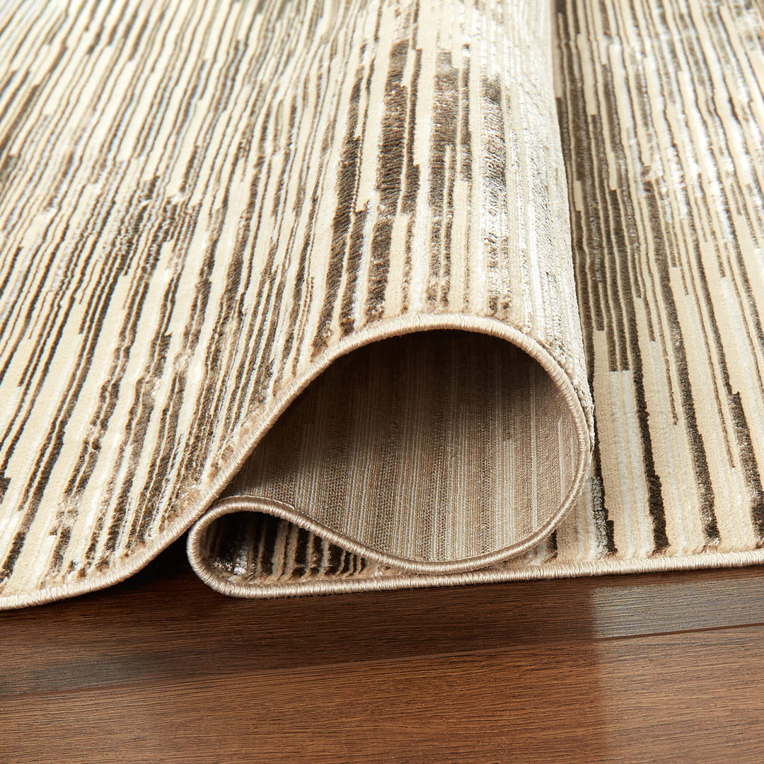 Rienz Brown Linear Geometric - U7014 - 8&