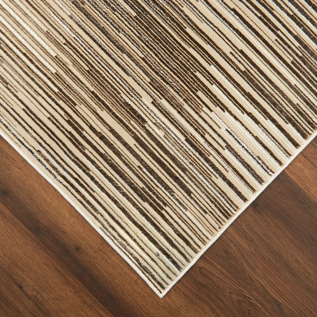 Rienz Brown Linear Geometric - U7014 - 2&