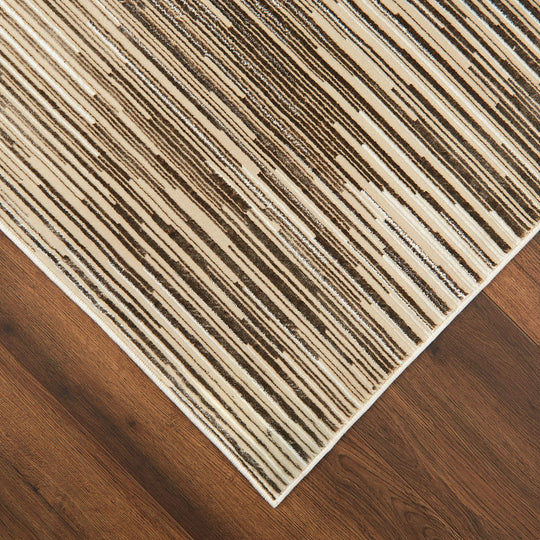 Rienz Brown Linear Geometric - U7014 - 2&