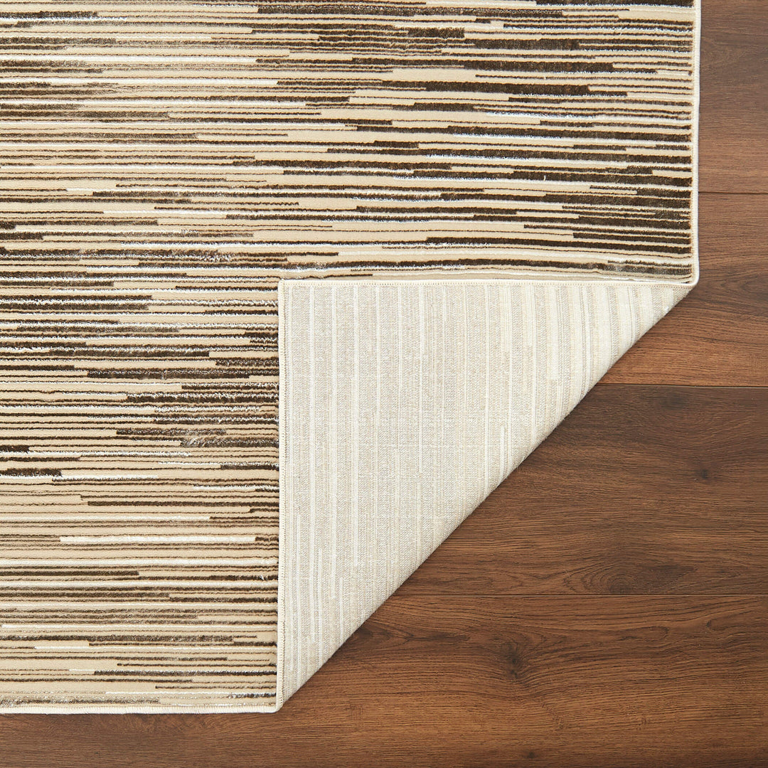 Rienz Brown Linear Geometric - U7014 - 8&