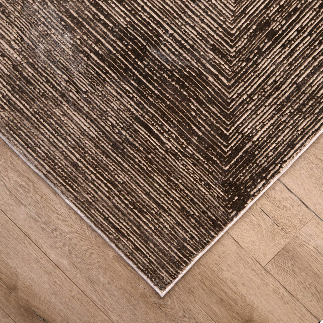 Rienz Brown Linear Geometric - U7016 - 2&