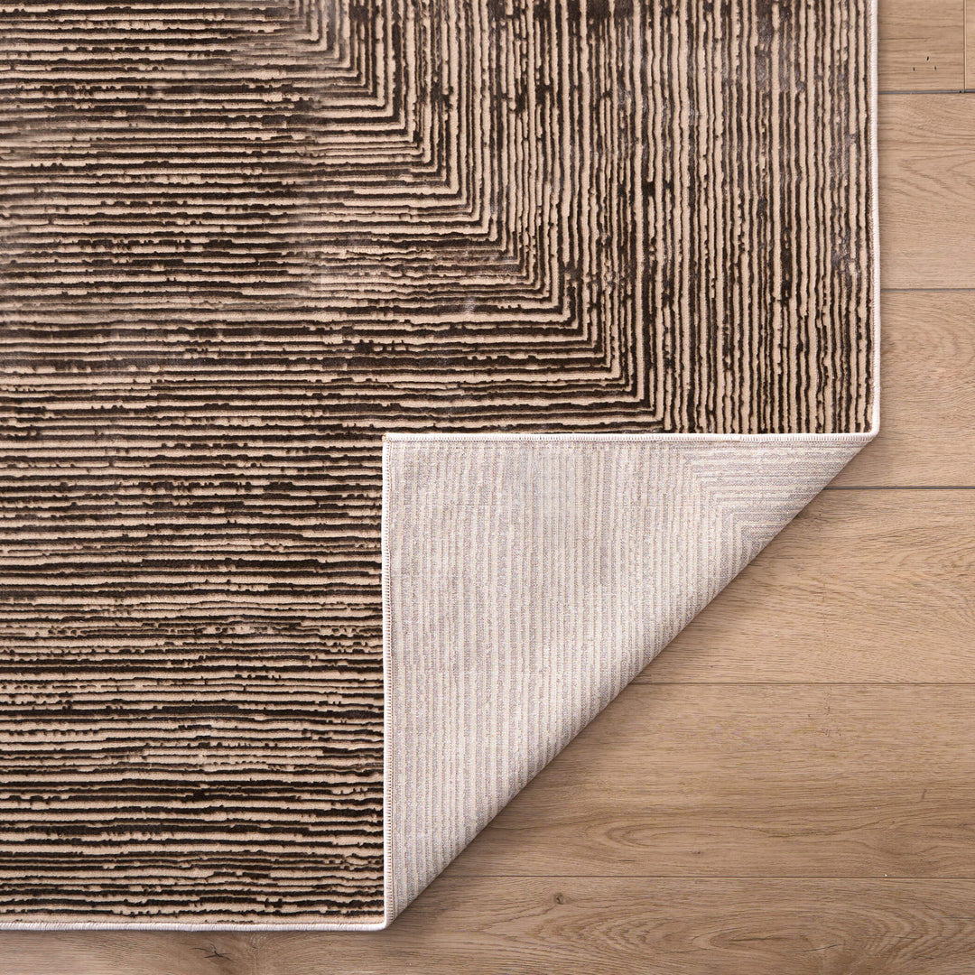 Rienz Brown Linear Geometric - U7016 - 7&