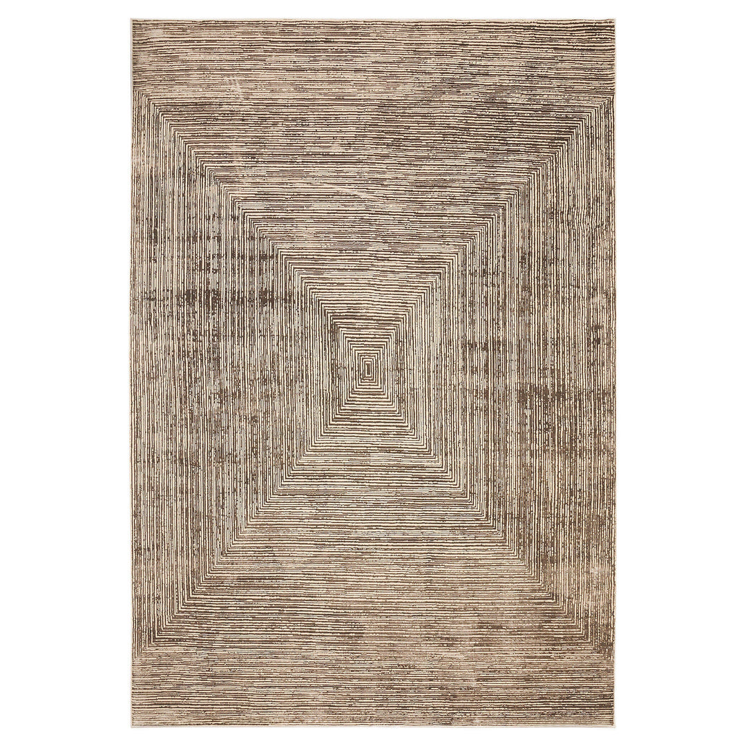 Rienz Brown Linear Geometric - U7016 - 7&