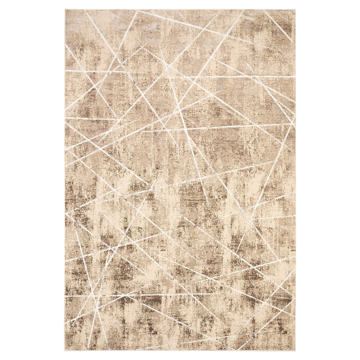Rienz Brown Linear Geometric - U7017 - 5' x 8'