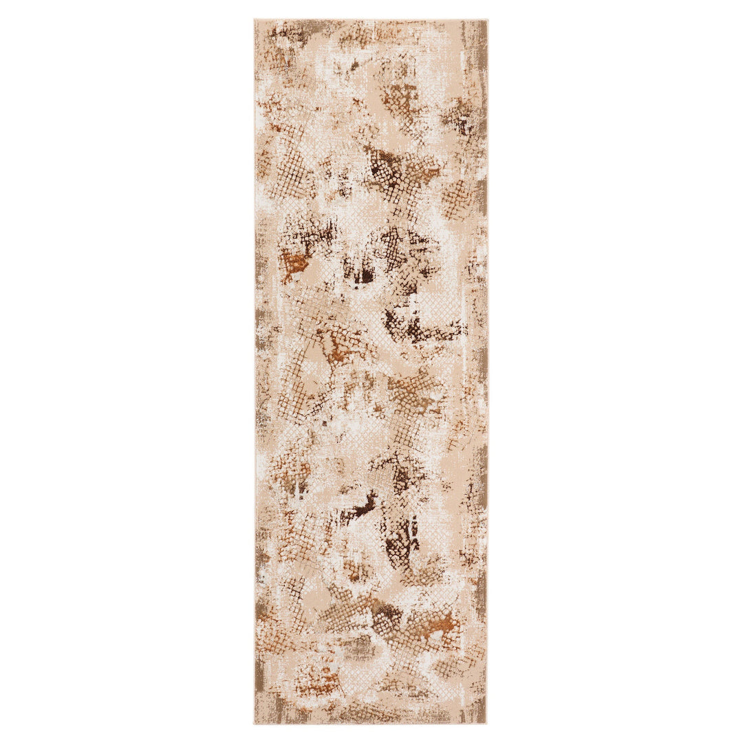 Piave Brown Painterly - U8002 - 3' x 8' Runner