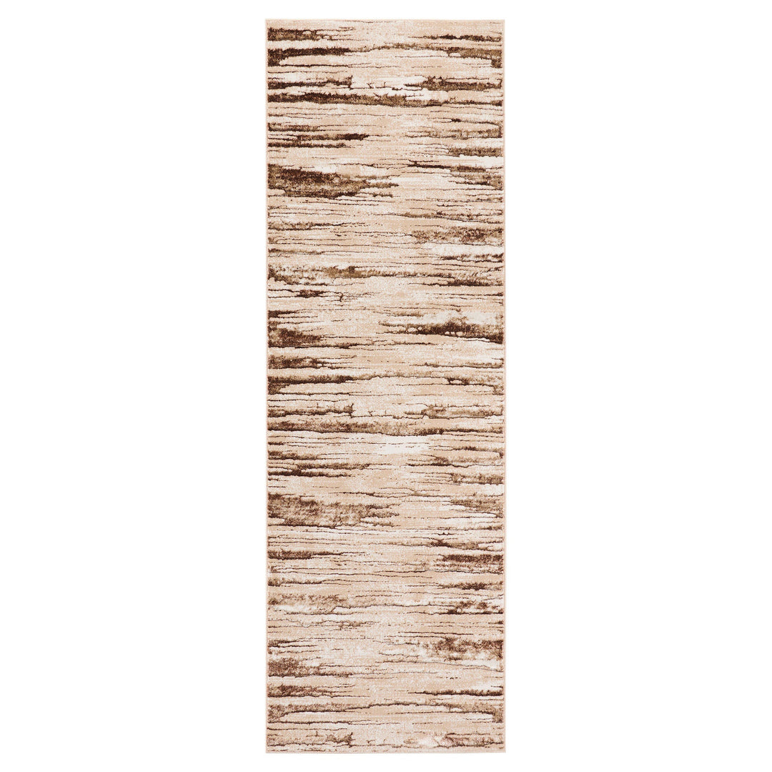 Piave Brown Beige Linear - U8005 - 3' x 8' Runner