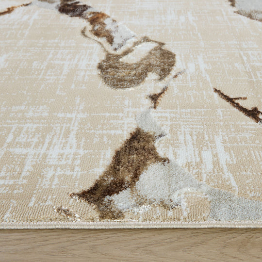 Piave Brown Beige Geometric - U8006 - 5&