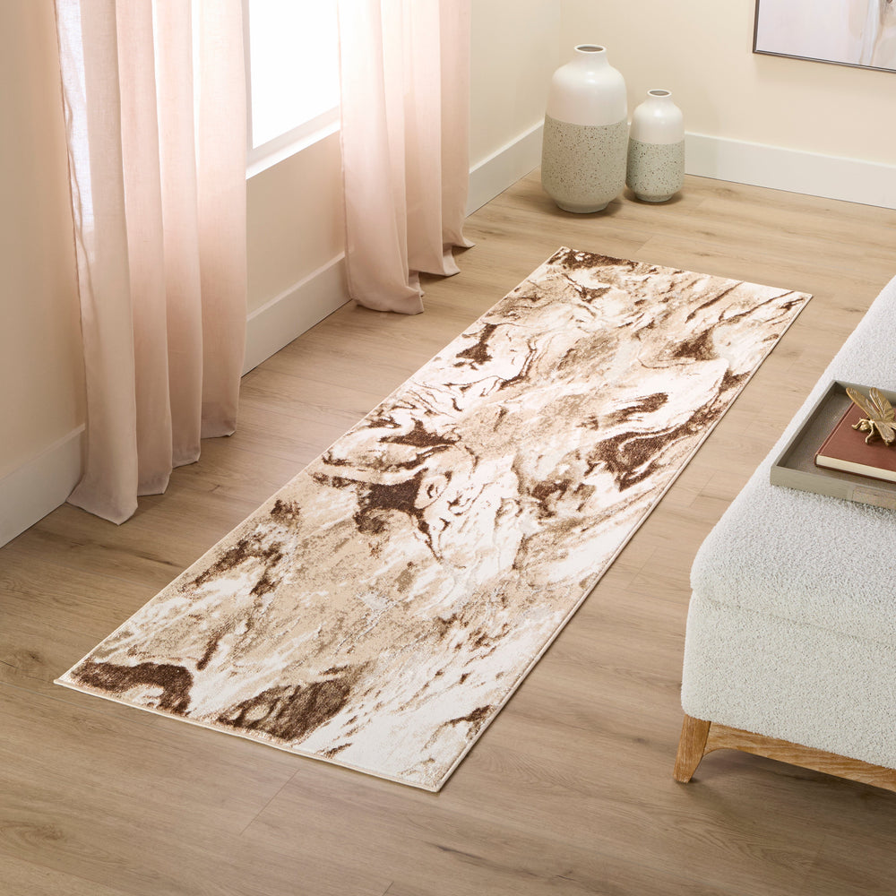 Piave Brown Marbled - U8007 - 3' x 8' Runner