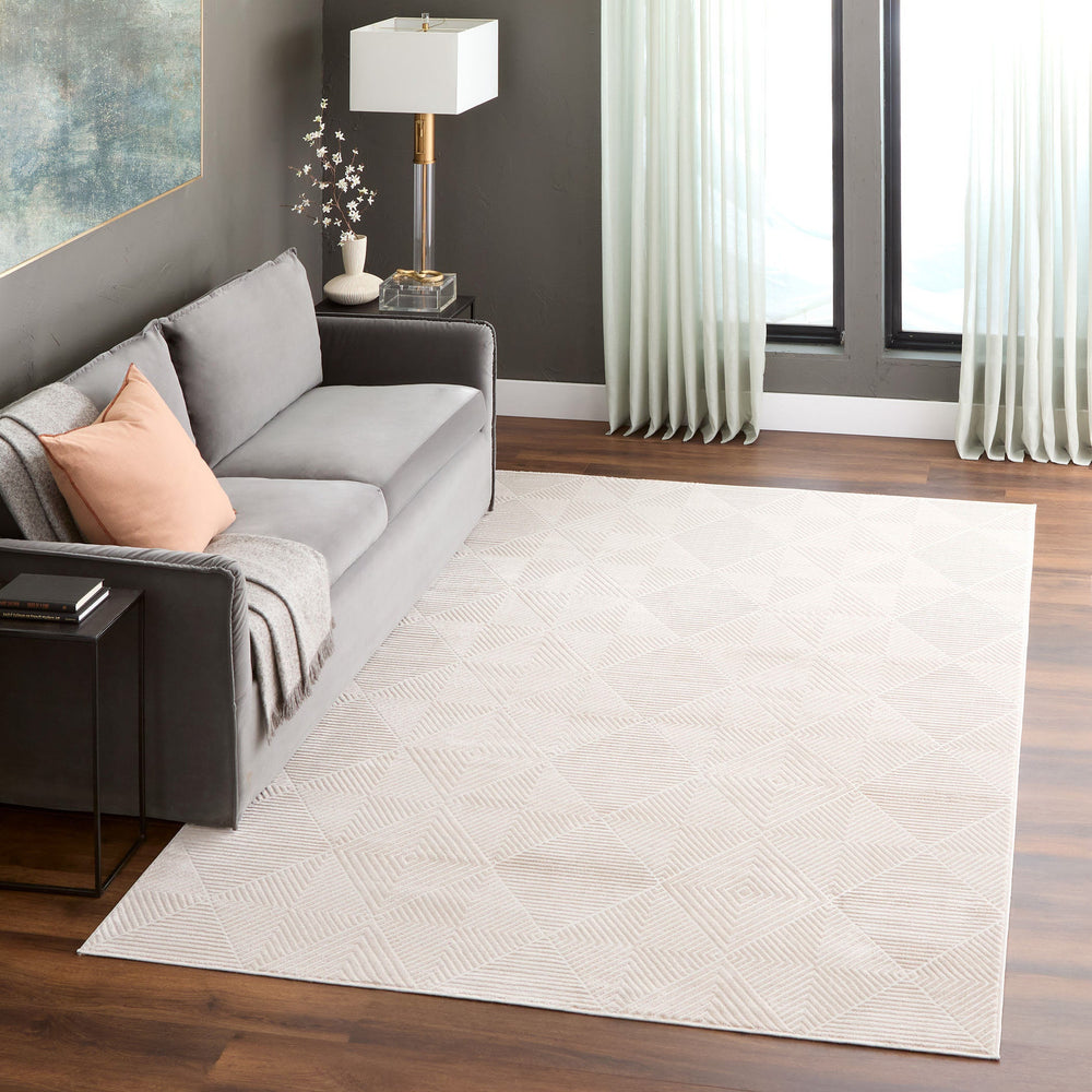 Timeless Luxe Beige Geometric - U9001 - 5' x 8'