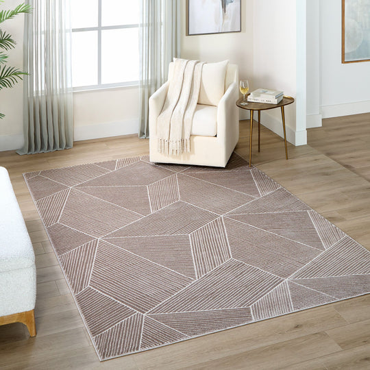 Eclectic Luxe Brown Geometric - U9002 - 8&