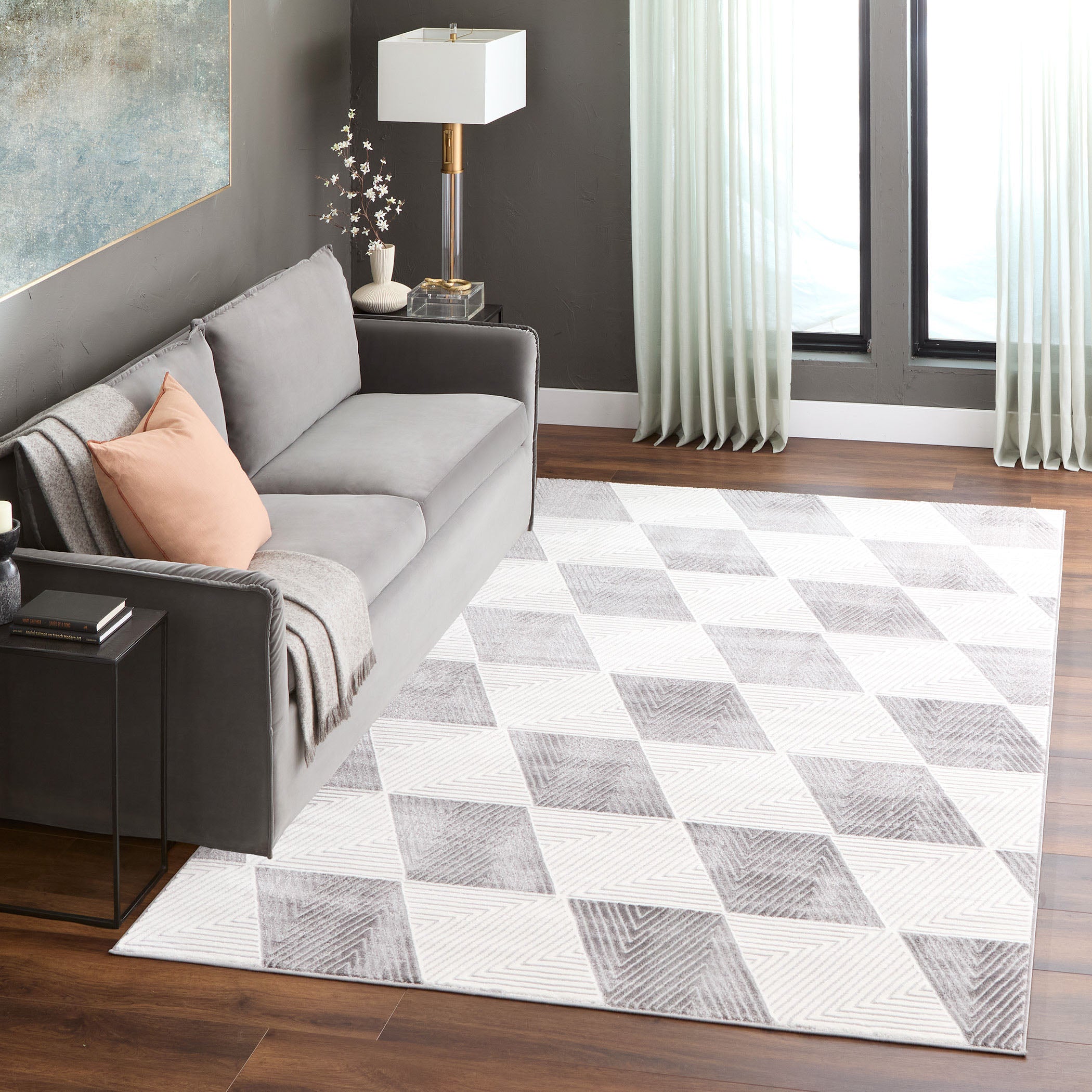 【中古】 Deep　Grayラビ×アレSPECIAL（5） Walk On Art, Live in Luxury | Polypropylene Rugs | Lavin Rugs