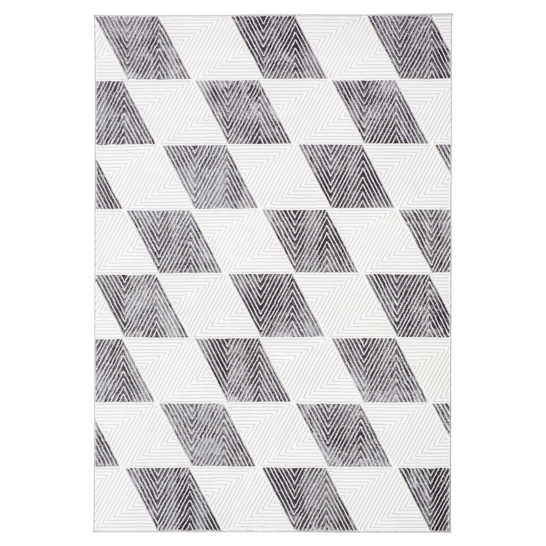 Brenta Gray Geometric - U9006 - 5' x 8'